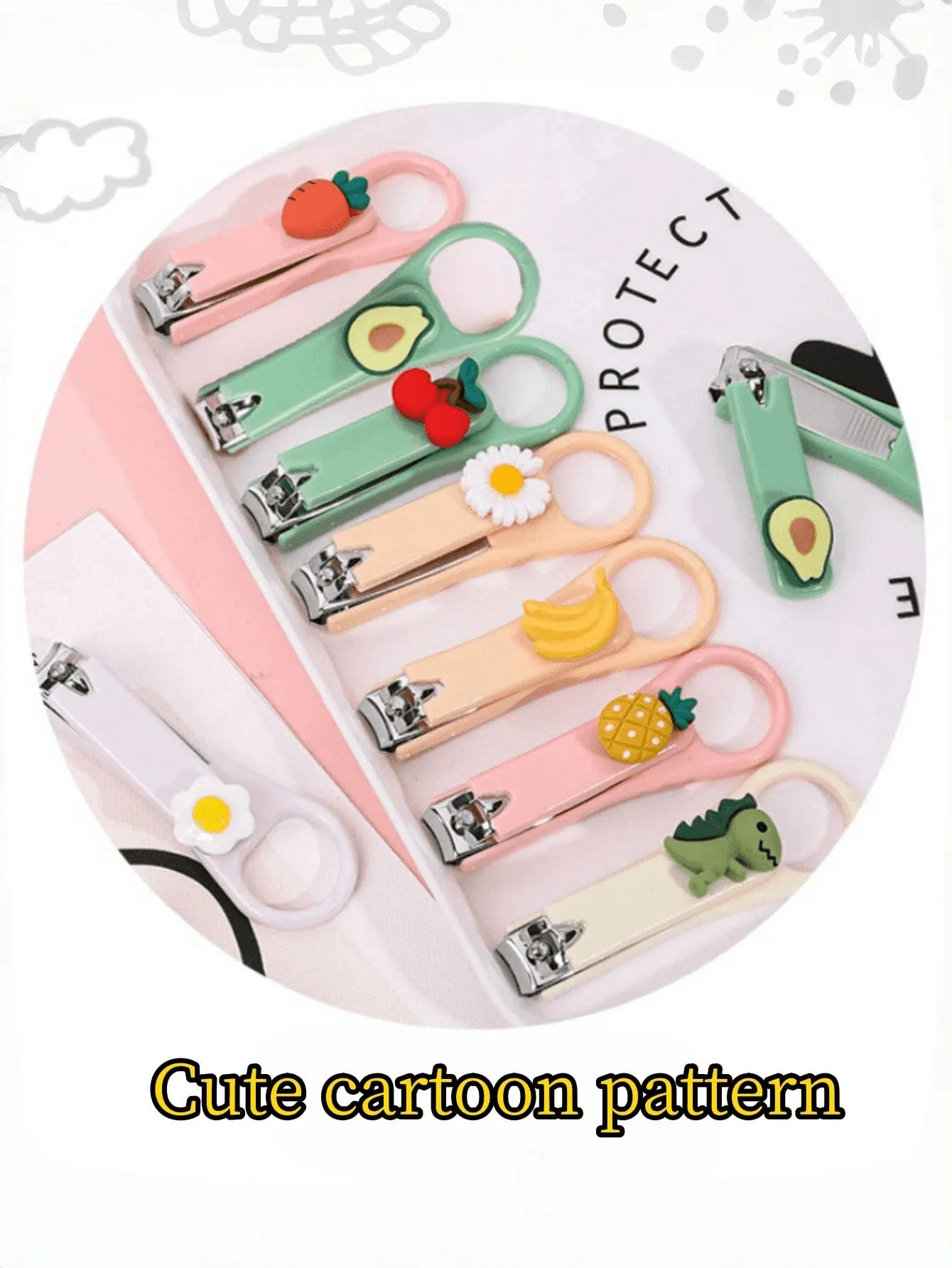 1pc Cute Portable Nail Clippers For Home Use