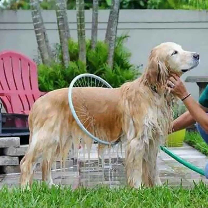 360 degree dog shower tool