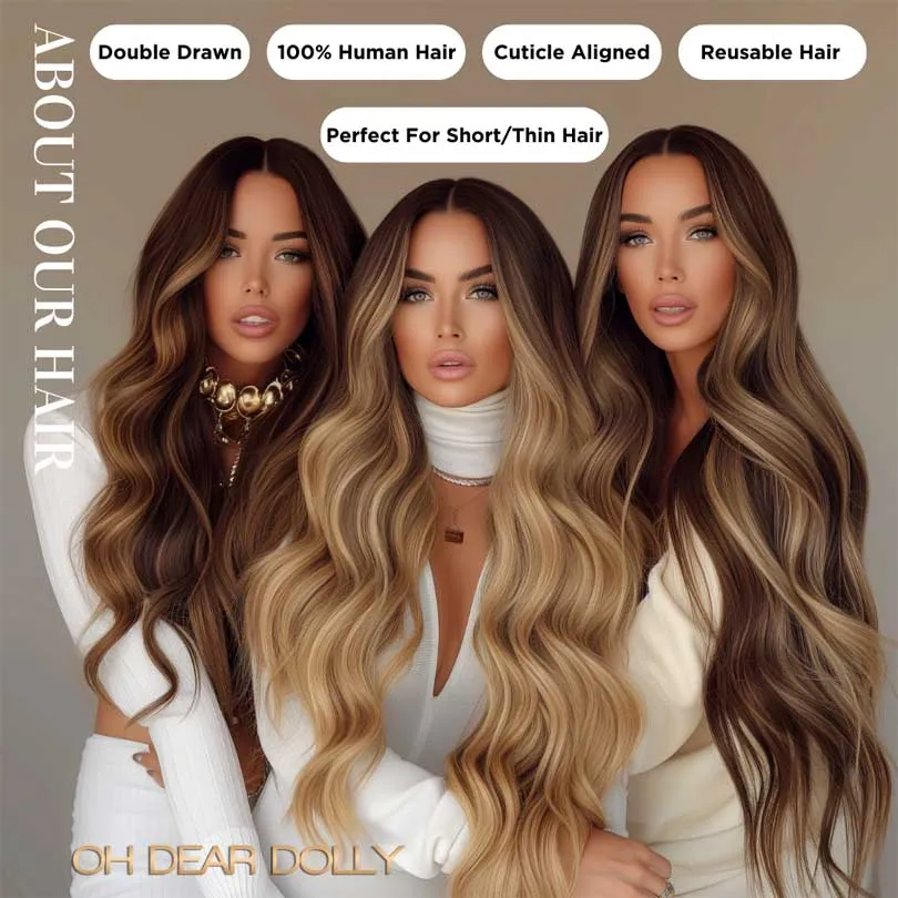 #4 Dark Chocolate Brown｜Luxury Russian Remy Human Hair, Double Drawn, Tape Extensions