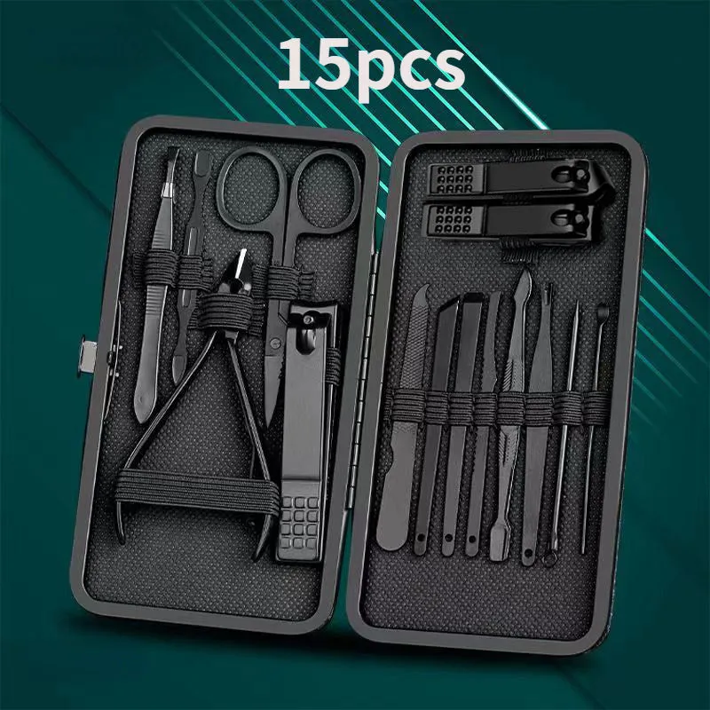 8-24pcs Nail Clippers Manicure Tool Set, With Portable Travel Case, Cuticle Nippers And Cutter Kit, Professional Nail Clippers Pedicure Kit, Grooming Kit For Travel