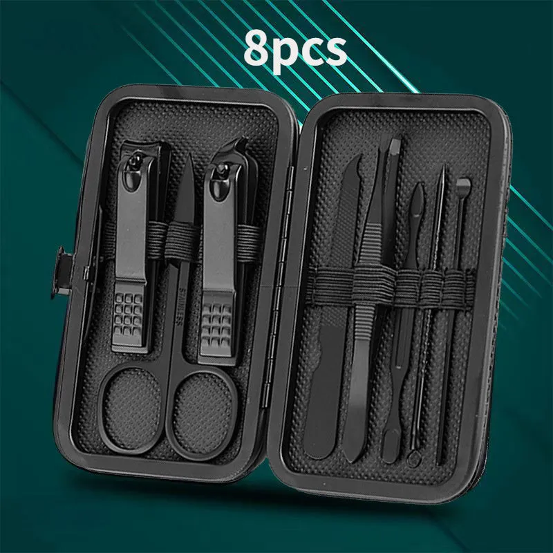 8-24pcs Nail Clippers Manicure Tool Set, With Portable Travel Case, Cuticle Nippers And Cutter Kit, Professional Nail Clippers Pedicure Kit, Grooming Kit For Travel