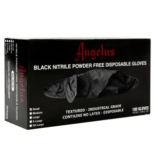 Angelus Black Nitrile Gloves Small Box Of 100