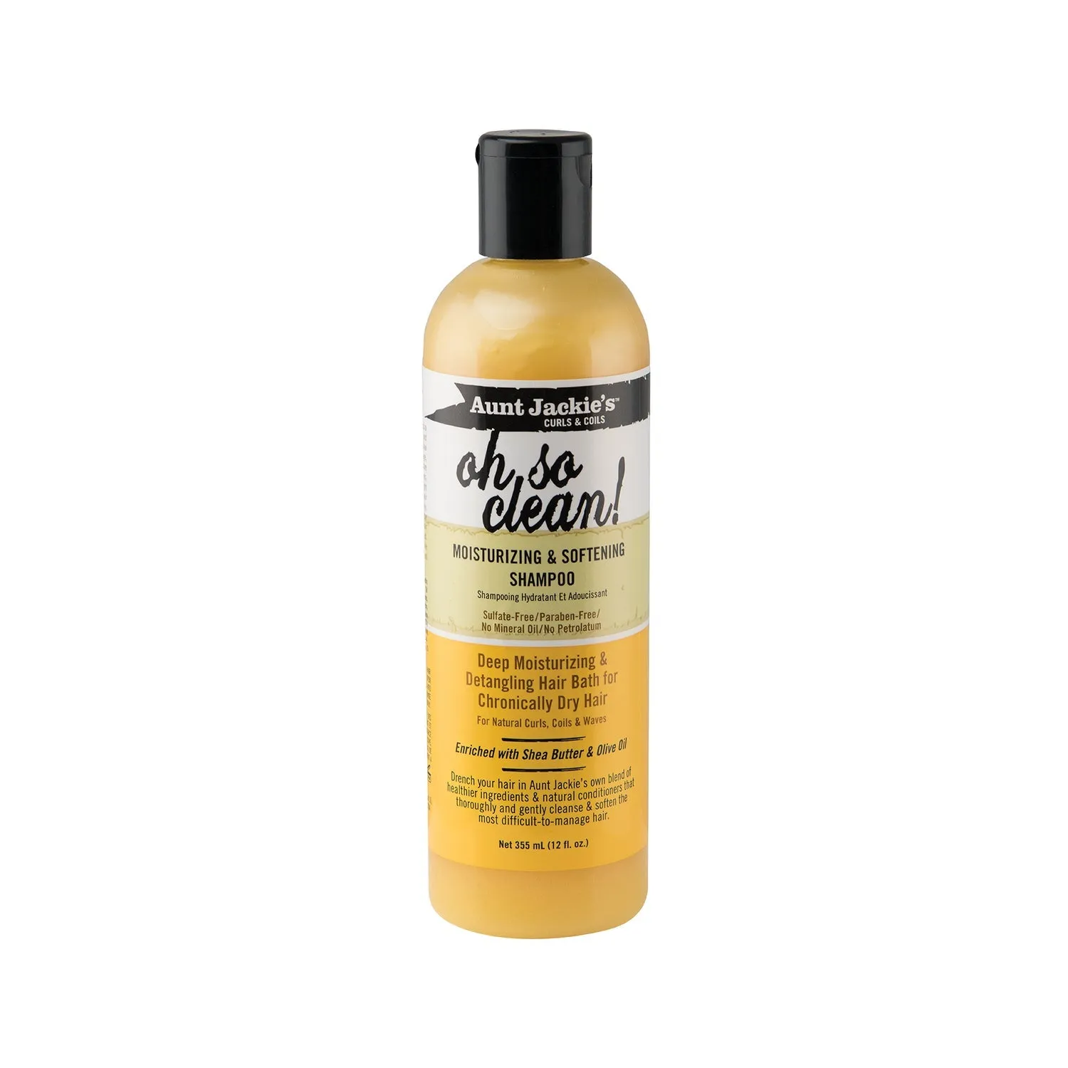 Aunt Jackie's Oh So Clean! Moisturizing & Softening Shampoo 12oz