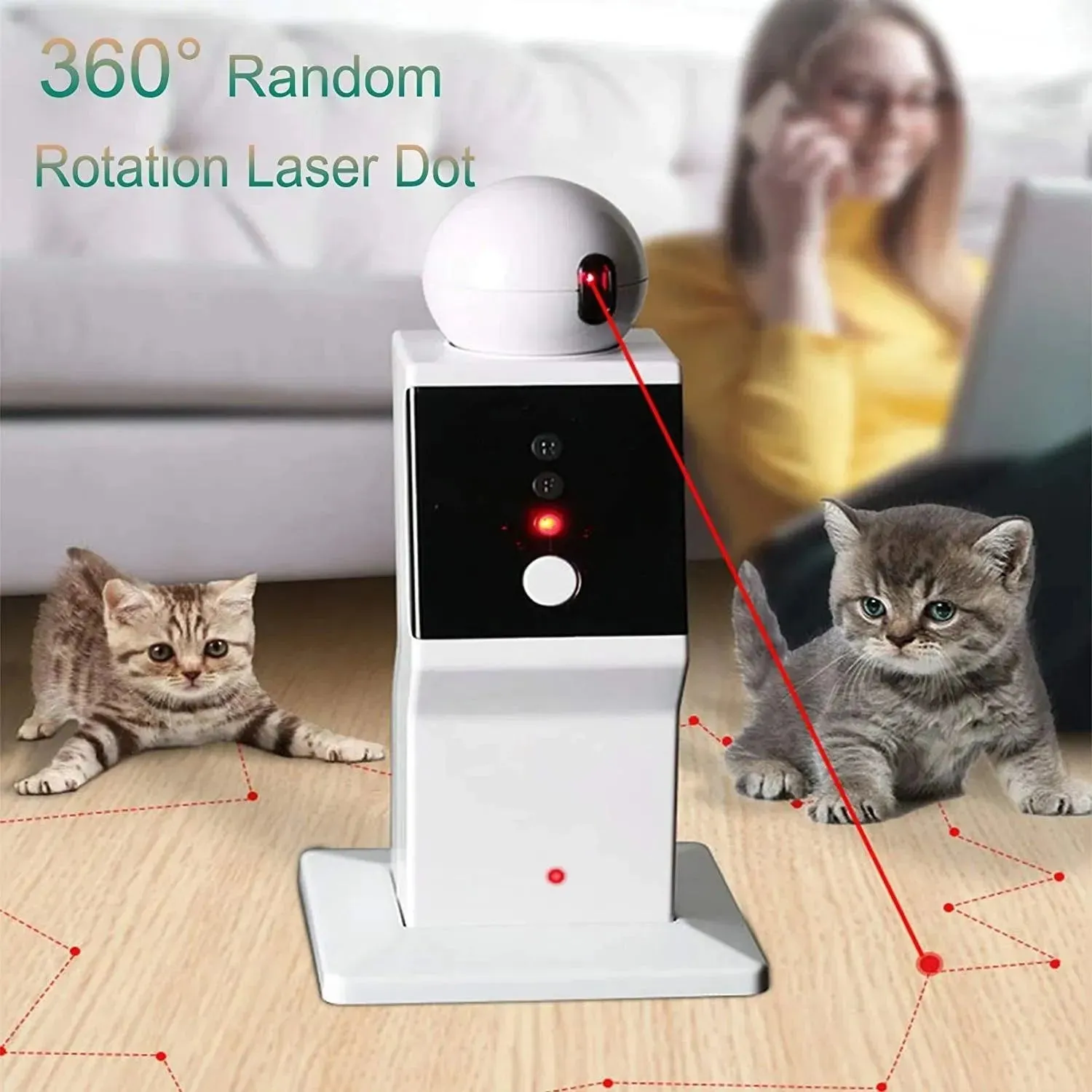 Automatic Random Moving Cat Laser Toy