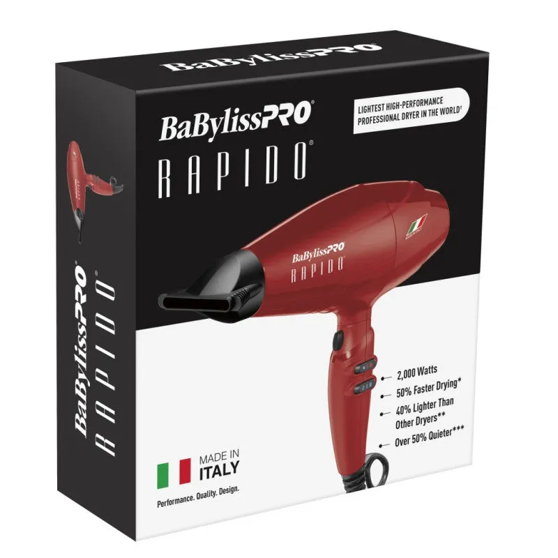 Babyliss Pro Rapido Dryer - Red