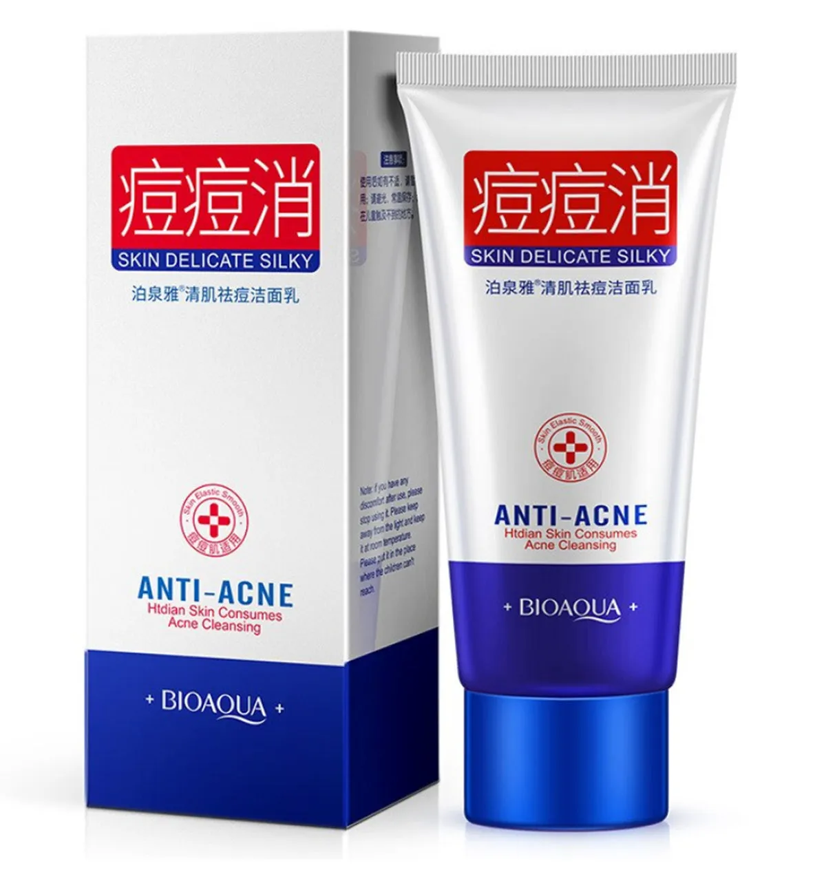 BIOAQUA Anti Acne Pox Repair Pore Oil Control Anti Dirt Bubble Foam Face Wash Cleanser 100g BQY60579