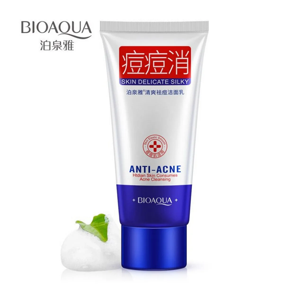 BIOAQUA Anti Acne Pox Repair Pore Oil Control Anti Dirt Bubble Foam Face Wash Cleanser 100g BQY60579