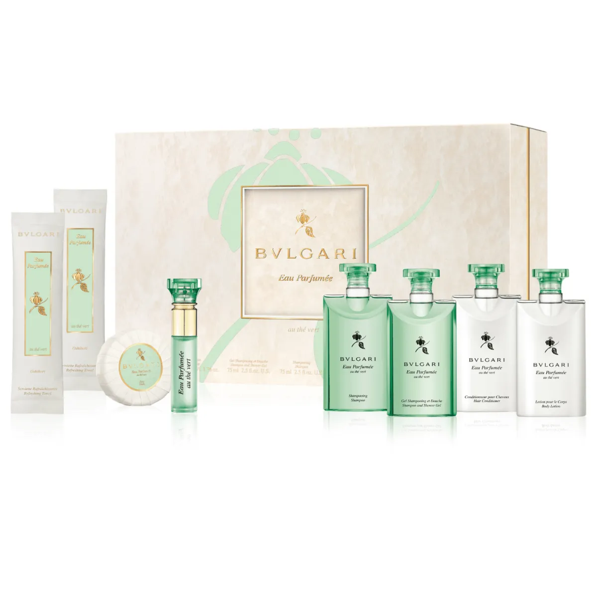 Bvlgari Eau Parfumee au the Vert 9 pcs gift set