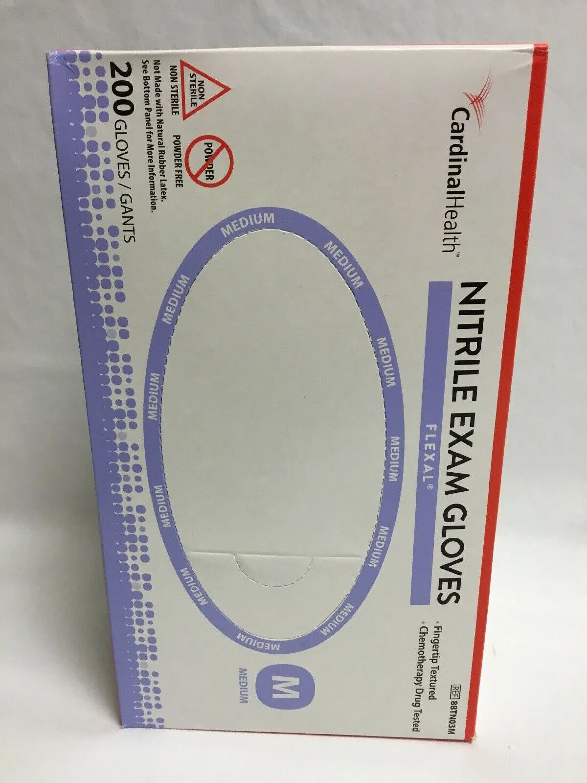 Cardinal Health Nitrile Exam Gloves-Size Medium