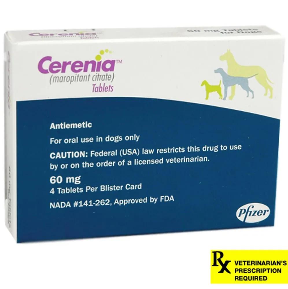 Cerenia (Maropitant Citrate) Tablets for Dogs