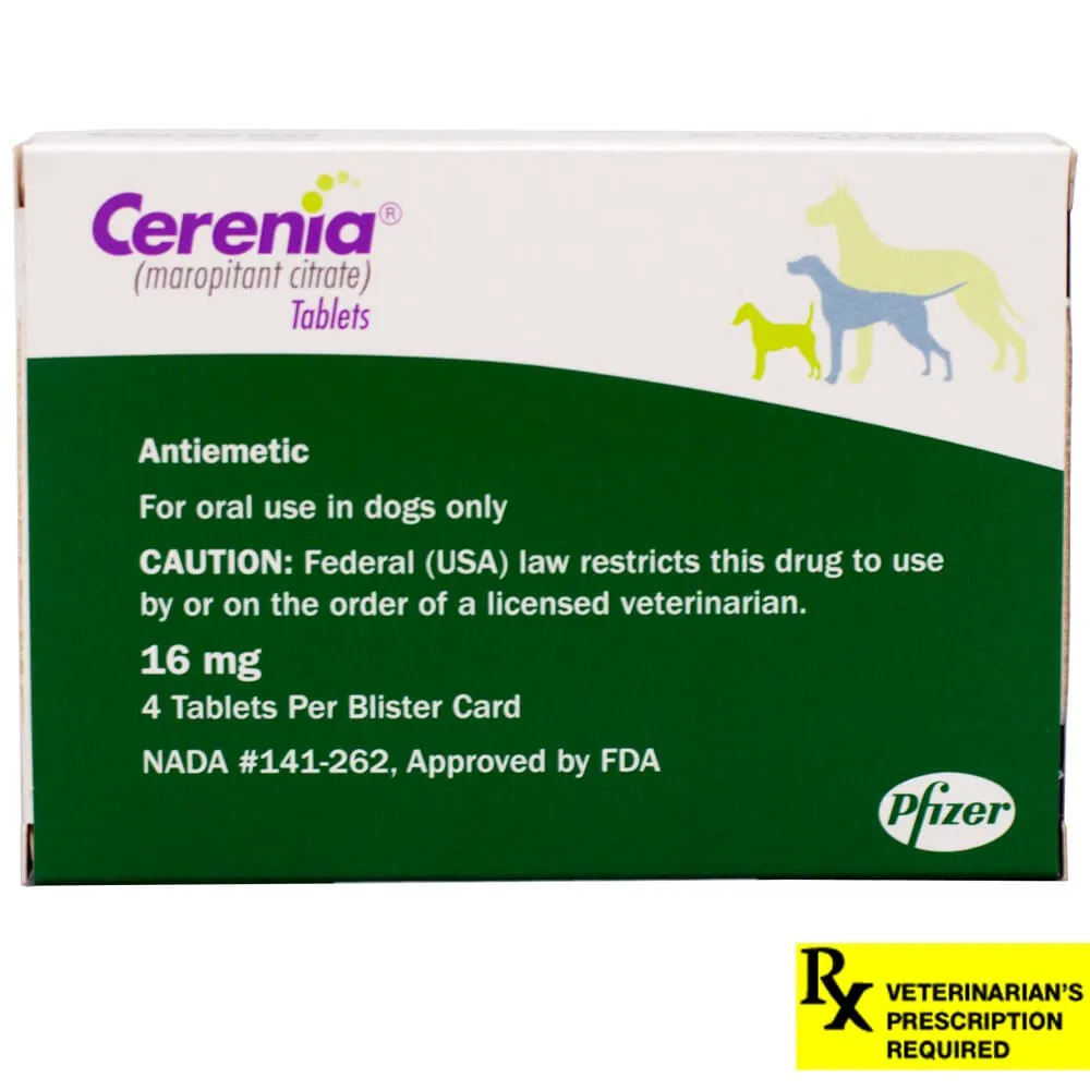 Cerenia (Maropitant Citrate) Tablets for Dogs