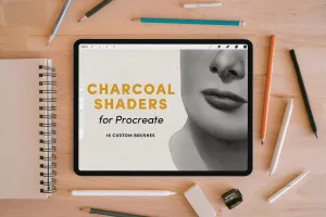 Charcoal Shaders – Procreate Brushes