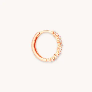 Cluster Hoop 11.5mm in Rose Gold