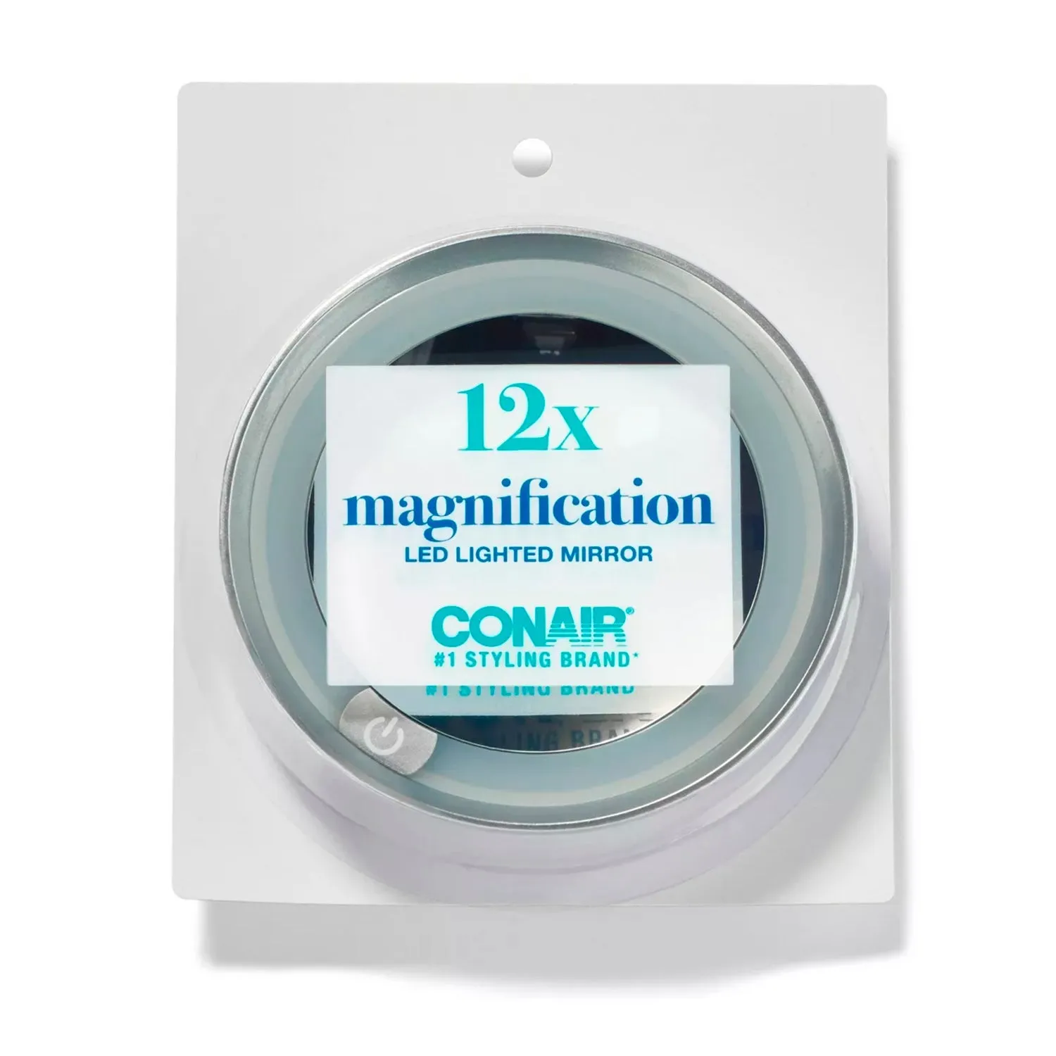 Conair 12x Magnification Led Lighted Round Mirror