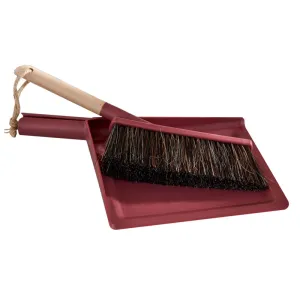 Dustpan & Brush Set Burgundy