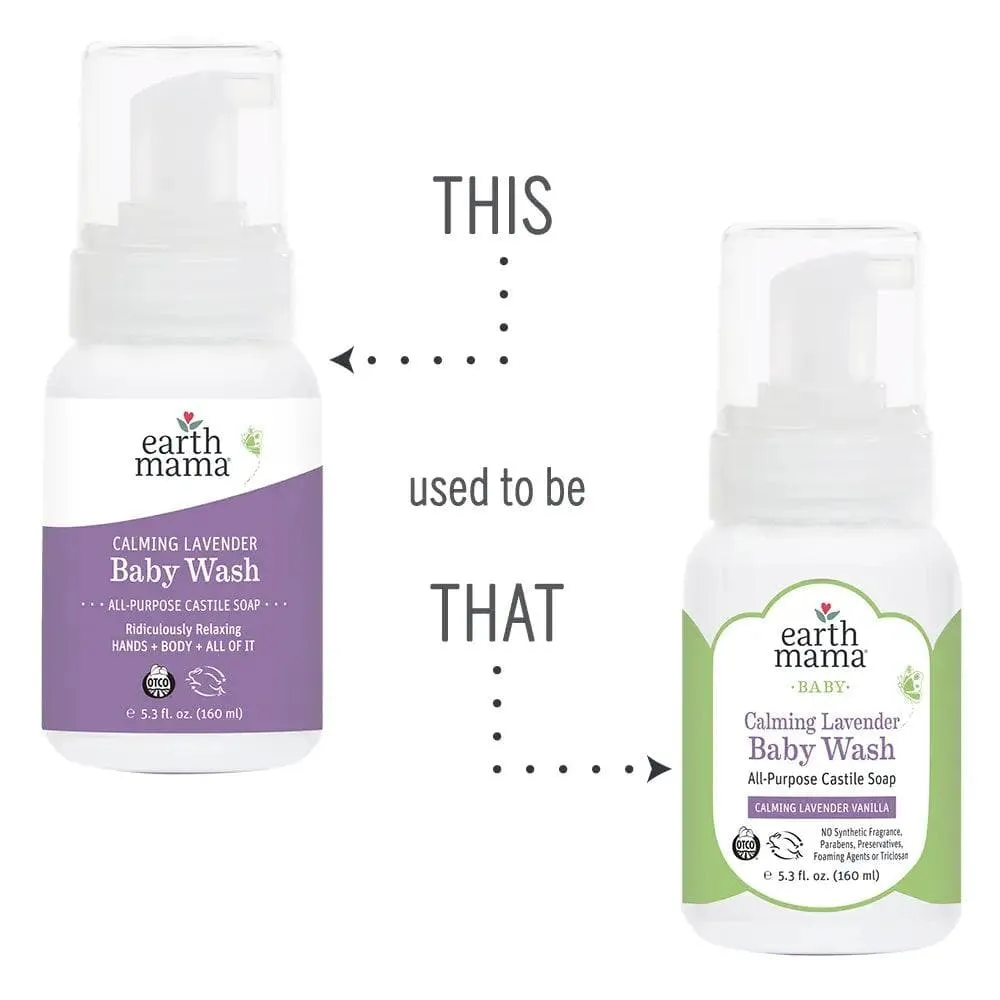 Earth Mama Organics Calming Lavender Castile Baby Wash (10-075)