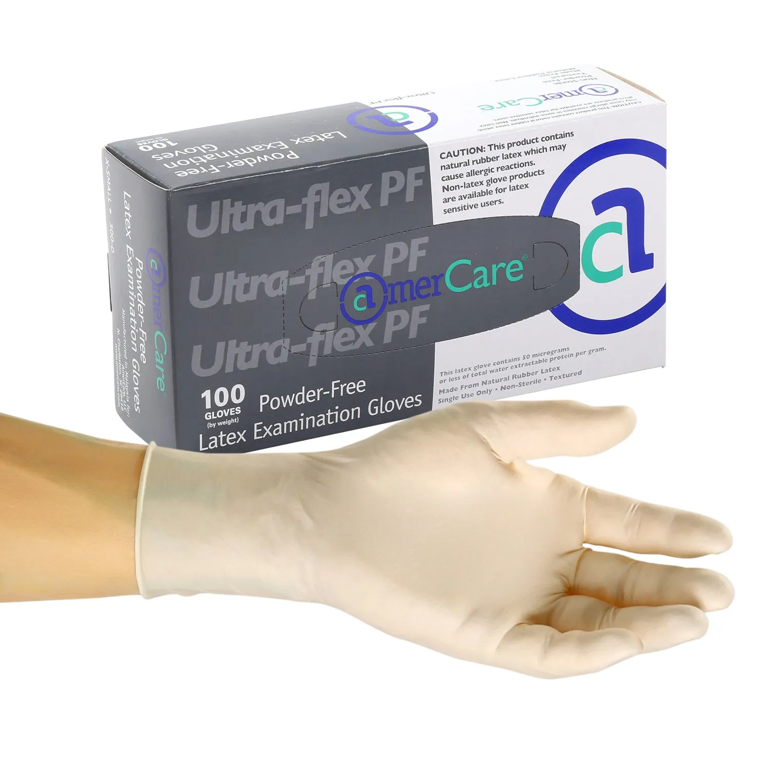 Exam Grade Powder-Free Latex Ultra Flex Gloves (XS-XL), Case of 1,000