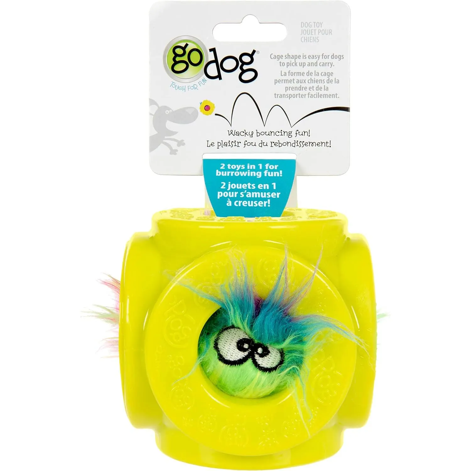 GoDog Cage Ball 2-in-1 Toy