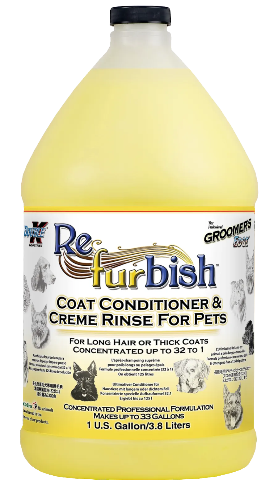 Groomer's Edge Re-Fur-Bish Conditioner - Gallon