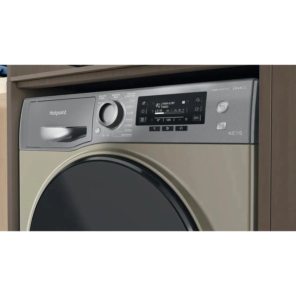 Hotpoint NDD10726GDA 10 7Kg 1400 Spin Washer Dryer Graphite