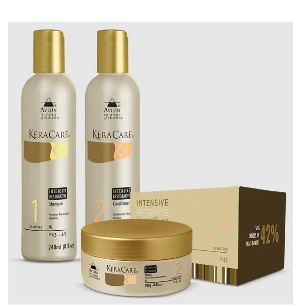 KeraCare Intensive Restorative Hair Treatment Maintenance Kit 3 Iens - Avlon