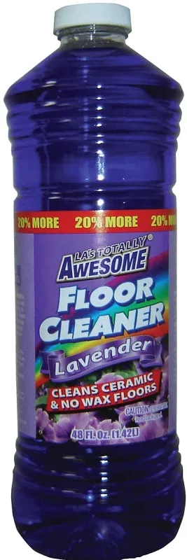 LA's TOTALLY AWESOME 230 Floor Cleaner, 40 oz Bottle, Liquid, Lavender :EA: QUANTITY: 8