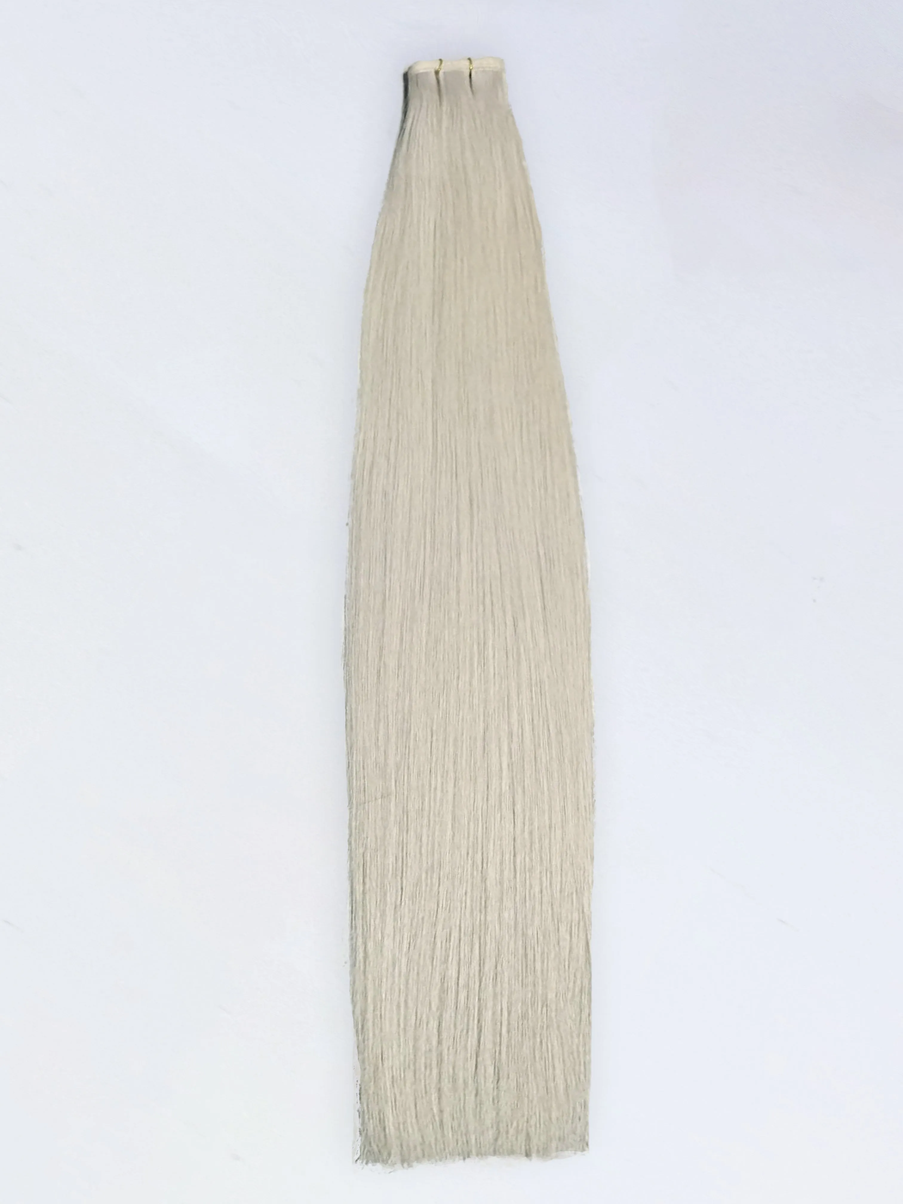 Luxury Russian, Double Drawn, Flat Weft, #90 Silver Ice Blonde