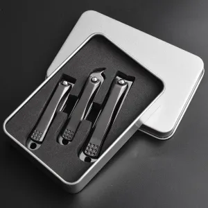 Nail Clipper Single Black Stainless Steel Nail Clipper Tool