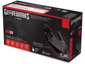 NITRILE GLOVES BLACK size L