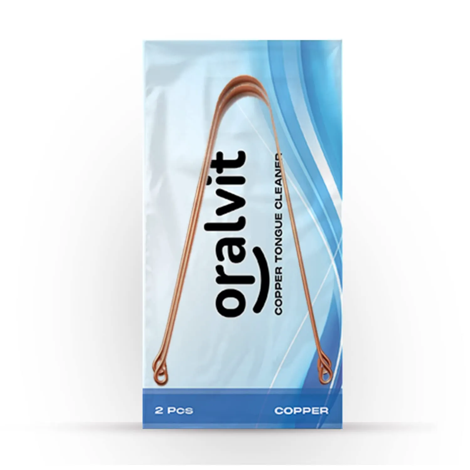 Oralvit Copper Tongue Cleaner (2 Pcs) - Dentist Recommended For Dental Health And Fresh Breath