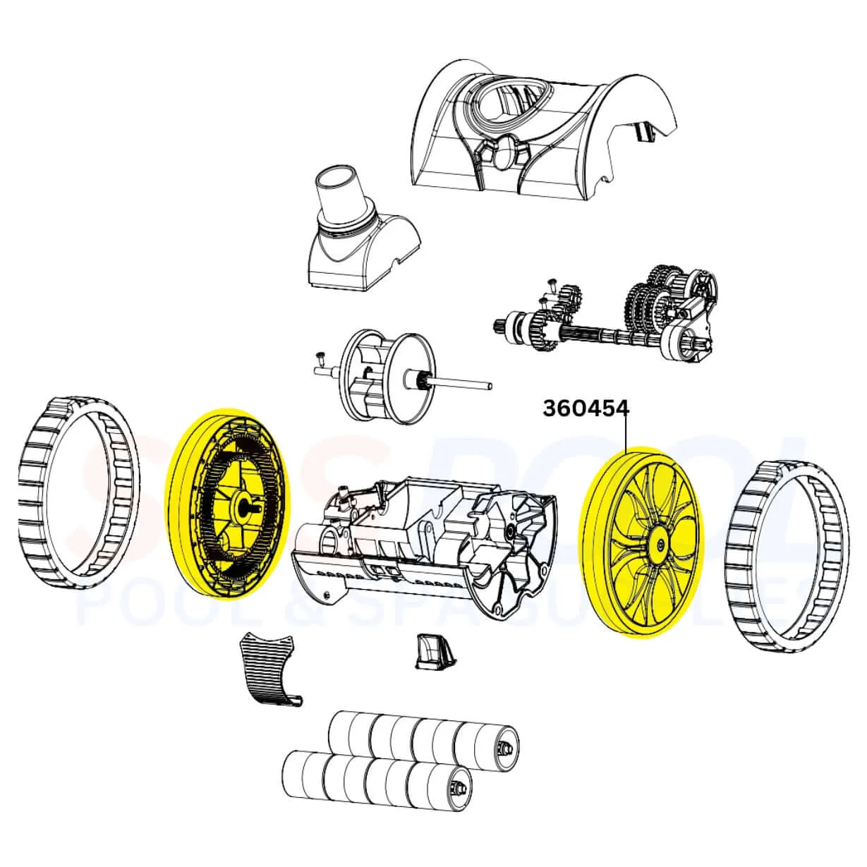 Pentair Wheel Kit For Lil Rebel Cleaners | 360454