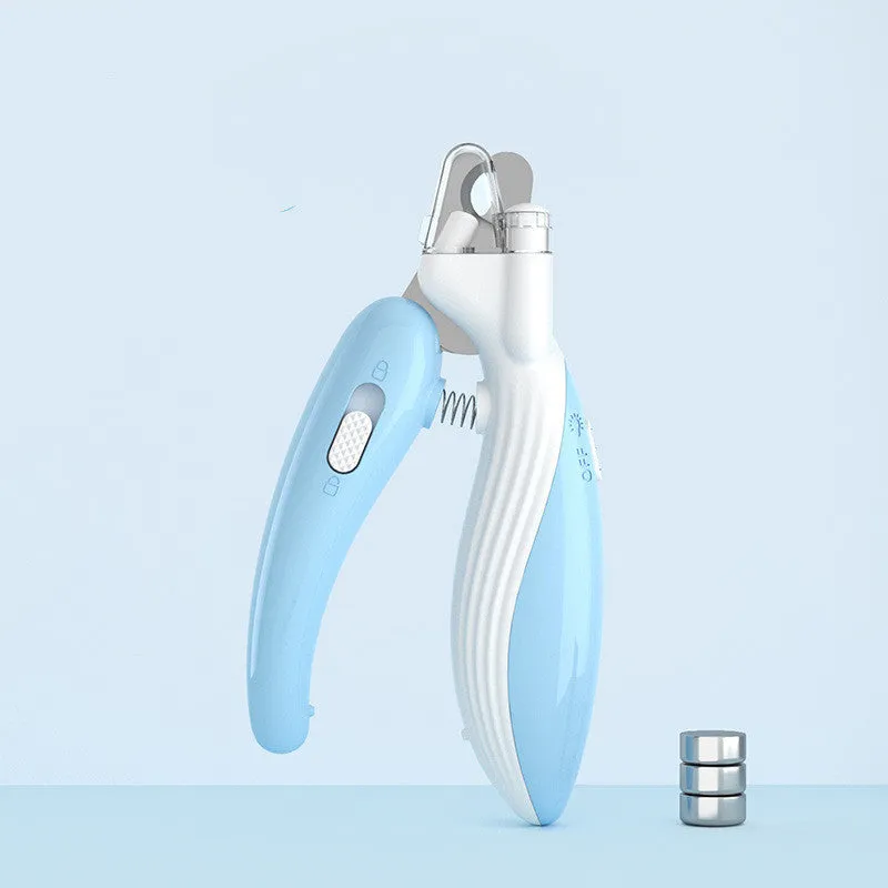 Pet Nail Clippers Dog Nail Clippers Cat Nail Clippers LED Electric Nail Grinder Pet Supplies LED Light Pet Nail Clippers