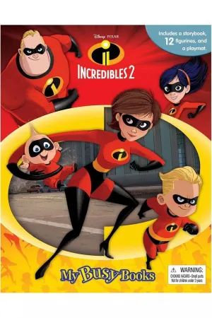 Phidal Disney The Incredibles 2 Theemed My Busy Book - Multicolor