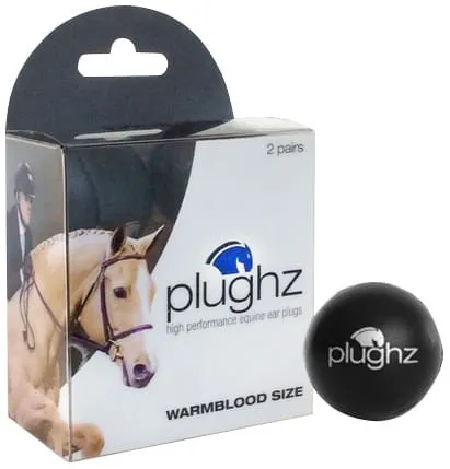 Plughz Equine Ear Plugs, 2 Pair Pack