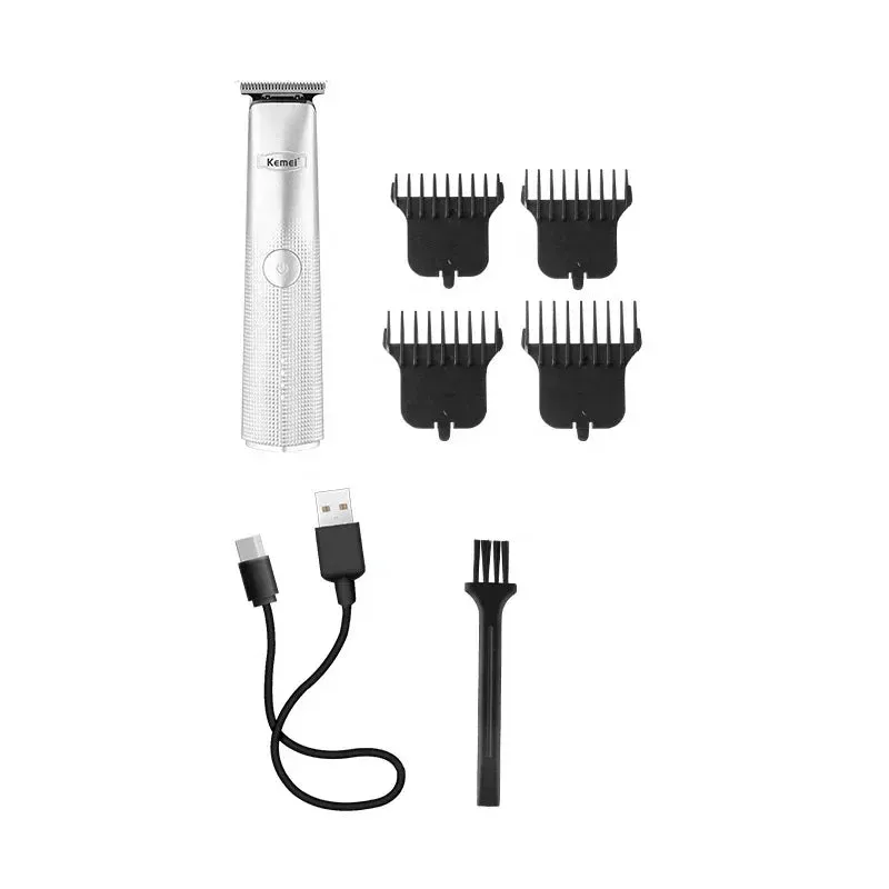 Powerful Professional Hair Trimmer 0 MM T Blade Small Mini Electric Clipper Barber Haircut Machine Beard Shaver Portable