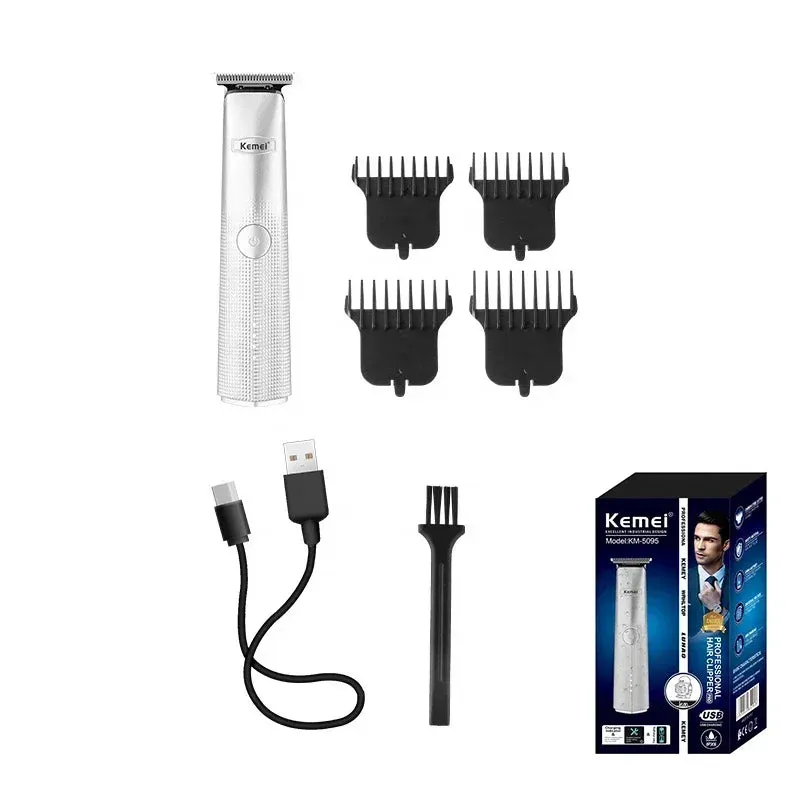 Powerful Professional Hair Trimmer 0 MM T Blade Small Mini Electric Clipper Barber Haircut Machine Beard Shaver Portable