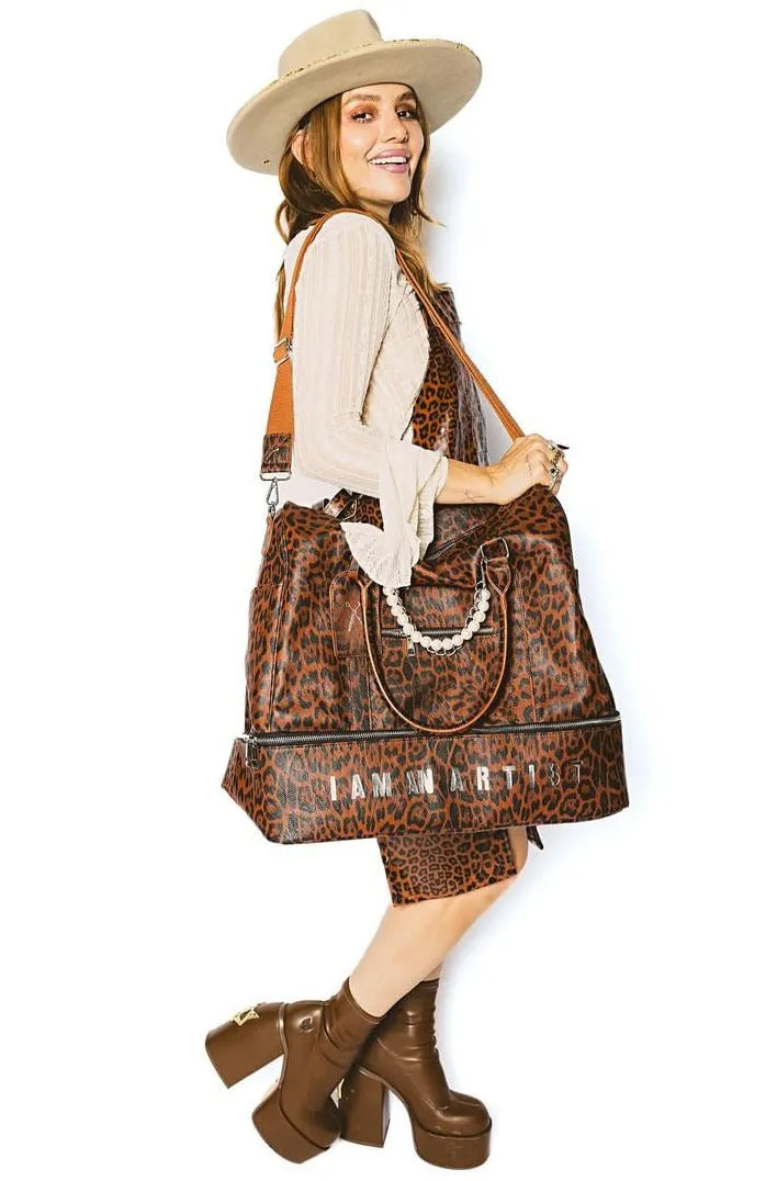 The Andy Modern Artist Brown Vegan Leather Bag