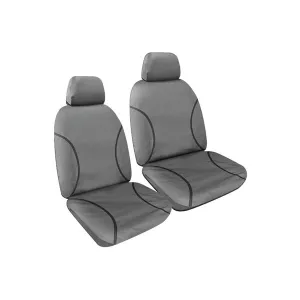 Tradies Full Canvas Seat Covers suits Toyota Hilux SR/SR5 Extra Cab 5/2005-6/2011 Grey