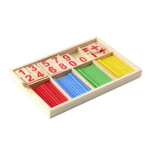 Wooden Counting Intelligence Montessori Calculation Early Educational Toy For Children & Babies